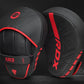 RDX Boxing Pads Curved Focus Mitts, Maya Hide Leather Kara Hook and jab Training Pads, Adjustable Strap Ventilated, MMA Muay Thai Kickboxing Coaching Martial Arts Punching Hand Target Strike Shield