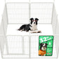 FXW Rollick Unleashed Dog Playpen for Indoor, Yard, RV Camping, 32 inch 8 Panels for Small and Medium Dogs, White│Patented