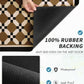 AMOAMI Coffee Mat Hide Stain Rubber Backed Absorbent Dish Drying Mat for Kitchen Counter - Fits Under Coffee Maker or Machine - PEANUT 17x31.5
