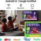 JREN Kids Table 10.1" ｜Android 14 Tablet for Kids｜64GB Storage｜Octa-Core｜WiFi ｜Cameras｜Parental Control｜Kids Content｜Case Included Great Gift for Children Ages 3-12 Years Old Green