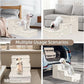 Pet Stairs with Storage, Pet Step for Small Dogs and Cats, 3-Step Folding Pet Steps with Zip, Cat Stairs Dog Steps for Bed, Couch and Car Ramp (Beige, 3 Steps no Condo)