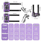 Skating Protective Gear Adult Youth Knee Pads and Elbow Pads Set, Skateboard Wrist Guards for Roller Skating Skateboarding Cycling Purple