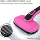 Dog Brush for Shedding & Grooming, Self Cleaning Slicker with Retractable Pins for Short & Long Haired Dogs & Cats. Removes Loose Fur, Undercoat, Mats & Tangles. Fits Large, Small Pet. Pink