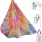 F.Life Aerial Yoga Hammock kit- Yoga Swing Multicolor 5 yards-Flying Yoga Include Daisy Chain,Carabiner and Pose Guide