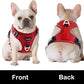 Funfox Dog Harness No Pull, Adjustable Pet Vest Harness, Super Soft Material with Vertical Handle Easy Control, Reflective Night Walking, 2 Leash Clips for Small Sized Dogs, Red, S