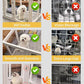 Dog Playpen, Clear Acrylic Plastic Puppy Playpen Indoor, Pet Pen for Puppy Cat Bunny, Transparent Easy Assemble Foldable Whelping Box for Dogs, Puppy Playpen with Gate (23.6" Height, 10PCS)