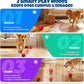 Dog Balls: Interactive Dog Ball Auto Rolling - Interactive Dog Toys for Aggressive Chewers - Bouncy & Throwable, Type-C Rechargeable, Washable, for Small & Medium & Large Dogs – Red