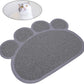 Kitty Litter Box Starter Kit - Small Cat Litter Pan Without Lid, Litter Mat, Scoop and Bowl for Kitten Within 3 Months (PinkScoop Set)