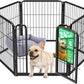 FXW Homeplus Unleashed Indoor Dog Playpen - Stress-Free and Safe Play, Heavy Duty 24 Inch 6 Wire Panels Dog Pen for Puppy and Small Dogs, Black│Patented