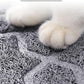 Yimobra Cat Litter Mat, 47"x36" Litter Box Mat with Litter Lock Mesh, Soft Cat Litter Mat Litter Trapping Mat, Easy to Clean, Non-Slip, Water Resistant, Litter Free Floors, Dark Grey