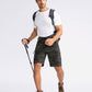 Pudolla Men's Hiking Cargo Shorts 9" Lightweight Outdoor Work Shorts for Men Travel Golf Camping Casual with 5 Zipper Pockets