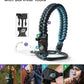 64 oz Insulated Water Bottle,Half Gallon Water Flask Stainless Steel Vacuum, Cold for 48 Hrs,BPA-Free & Leakproof -with Paracord Handle, Strap,Straw Spout Lids,Large Jug for Gym,Indigo Black