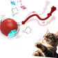 Interactive Cat Toy Ball – Automatic Electric Rolling Ball with Chirping Bird Sounds, Motion-Activated Indoor Toy for Kittens and Cats, Fun Exercise Play (Red)