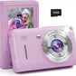 Digital Camera, 44MP FHD 1080P, 16X Zoom, 32GB SD Card, Compact Camera for Kids Teens Adults, Purple