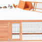 Chick Coop,Outdoor Chicken Run Cage Wooden Triangle Quail Coop with Ventilating Wire Poultry Hutch for Small Animals (Ntural Wood)
