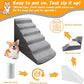 Dog Stairs&Steps for 30 Inches Tall High Bed Up to 30-36 Inch, Pet Dog Ramp Ladder for Small Dogs, Doggie, Old Cats, Kitty, Small Animals Grey