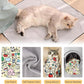 35.4" Cat Grooming Wrap,Self-Adherent Cat Wrap for Cutting Nails,Anti-Escape Cat Swaddle Wrap,Multifunctional Anti-Scratch Cat Restraint Wrap for Medicine,Nail Clipping,Ear Cleaning(Within 22lbs)