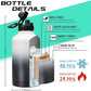 64OZ Stainless Steel Water Bottle with Paracord Handle, Straw/Spout Lid, Half Gallon Vacuum Insulated Water Flask Jug, Leak-Proof Large Sports Jug for Biking Travel Camping
