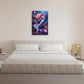 Sea Mermaid Bathroom Pictures Wall Art, Ocean Mermaid Bathroom Wall Decor, Aesthetics Framed Painting Canvas Artwork for Bedroom Living Room Decorations 24"L x 16"W