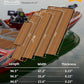 FOCEAN Boat Flooring EVA Foam Boat Decking Faux Teak Marine Flooring Boat Mat Boat Carpet Sheet for Motorboat RV Yacht Kayak Surfboard, 94.5"x 47.2"/35.4"/23.6"/15.7"