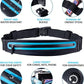 Running Belt Fanny Pack, Running Waist Pack for Women & Men USA Patented Hands-Free Reflective Runner Pouch Belt Fitness Workout Bag No-Bounce Adjustable Sport Travel Fanny Pack Cell