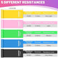 5 Pcs Resistance Bands, Professional Exercise Bands Elastic Stretch Bands for Fitness Yoga Pilates Stretching Strength Training, Workout Bands for Women and Men Home Gym