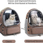 Cat Backpack Carrier, Breathable Cat Carrier Large Space Bubble Pet Backpack for Kitty Small Dog up to 15lbs, Transparent & Foldable Pet Carrier for Travel Hiking