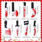 Honoson 8 Pcs Knife Cat Chew Toys Catnip Toys Interactive Stuffed Kitten Chew Toys Teething Resistant for Christmas Halloween Indoor Kitten Cats Boredom Relief Teeth Cleaning(Knife Pattern)