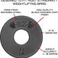 Micro Gainz Standard 1-Inch Center Hole Weight Plates, Set of 2 Black Fractional Plates Choose Set (.25LB-1.25LB), Designed for Standard 1-inch Barbells & Dumbbells, Made In USA