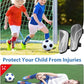 Shin Guards Soccer Kids Youth, CE Certified Airsfish Shin Guard Protection Gear for 2-18 Years Old Boys Girls Teenagers High Impact Resistant Breathable Comfortable 1 Pair 4 Sizes