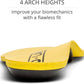 Dash Carbon Fiber Performance Insoles – Add Ultra Firm Orthotic Arch Support to Soccer Cleats, Cycling Shoes and Running Shoes
