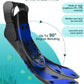 Mask Fins Snorkeling Gear for Adults, Full Face Snorkel Mask & Adjustable Swim Fins Snorkel Set, Panoramic View Snorkel Mask Dry Top Anti-Fog Anti-Leak