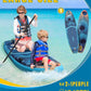 YASKA Inflatable Stand Up Paddle Board - 11ft Extra Wide Paddleboard with Premium SUP Board Accessories,Camera Mount,Non-Slip EVA Deck,5 Handles,Youth/Adult