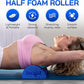 Yes4All Medium Firm Half Foam Rollers for Post-Workout Relaxation, 12/18/24/36 inch PE Foam Roll for Back Massage & Yoga Exercise