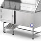 Flying Pig 62" Stainless Steel Pet Dog Grooming Bath Tub with Walk-in Ramp & Accessories (Left Door/Right Drain)