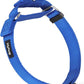 Hyhug Adjustable Solid Study Nylon Anti Escape Durable Martingale Not Slip Training Puppy Dog Collar. (Small, Bright Blue)