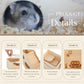 2 Pcs Hamster Houses and Hideouts Hamster Tunnel Set Wood House for Hamster with Climbing Ladder Exploring Tunnel Multi Chamber Maze for Small Animals Pets Gerbils Hedgehogs Rats Mice
