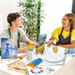 12 Pack 8x10” Canvas Boards and Round Canvas for Painting, Couple Painting Kit with Wood Easel, Acrylic Paint, Paint Brushes Set for Kids Teenagers Adults Date Night Sip and Paint Party