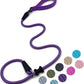 Slip Lead Dog Leash，Strong Nylon Rope Leash and Padded Handle,No Pull Outdoor Walking Training Lead for Small Medium Large Dogs(Purple,1/2"×4ft)