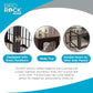 INTERNET'S BEST Decorative Dog Kennel with Pet Bed, Small Pet House, Double Door Indoor Crate, Engineered Wood & Wire Furniture, Side Table & Nightstand, Fits Small Dogs - Espresso