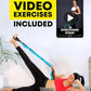 Stretching Strap with Loops - Non Elastic Stretch Band for Physical Therapy, Yoga Strap for Stretching Equipment, Stretch Bands for Exercise and Flexibility - Fascia, Hamstring & Leg Stretcher Belt