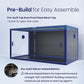 120 Gallon Bearded Dragon Tank,48" x 24" x 24" Reptile Tank with Sliding Door Top Screen Ventilation, Front Opening Reptile Enclosure for Easy Maintenance