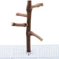 Bird Perch Stand Toy, Natural Grapevine Wood Parrot Perch Bird Cage Branch Accessories for Parakeets Cockatiels Conures Macaws Finches Love Birds(9.8" Length)