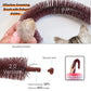 Happi N Pets Original Cat Self Groomer, Arch Grooming Brush wtih Heavy Wooden Scratching Pad, Rubbing Post & Toy, Cat Face Scratchers Body Massager, Cat Scratchers for Indoor Cats, Brown