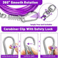 Dog Tie Out Cable - 10/15/20/25/30FT Heavy Duty for Large Dogs Up to 250LBS - Rosy Pink/Blue/Purple/Silver/Red/Green/Yellow