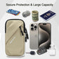 Cell Phone Armbands Running Phone Holder Armband, Phone Holder for Walking, Shoulder Holster Phone Purse Crossbody Bag Phone Pouch (Khaki)