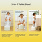 3 in 1 Toddler Potty Training Toilet Seat with Steps Ladder, Foldable Potty Train Chair Adapter for Toddlers Kids Boys Girls, Yellow
