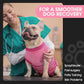 FUAMEY Recovery Suit for Dogs After Surgery,Soft Breathable Dog Bodysuit E-Collar & Cone Alternative Surgical Suit,Male Female Dog Neuter Spay Suits Anti Licking Wounds Onesie Rose Stripes S