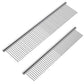 2 Pack Dog Combs with Rounded Ends Stainless Steel Teeth, Cat Comb for Removing Tangles and Knots, Professional Grooming Tool for Long and Short Haired Dog, Cat and other pets, 6.3IN/7.4IN