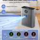 Air Purifiers for Home Large Room, Cover Up to 2400 Ft² with True HEPA Filter, Smart Mode, PM2.5 Air Quality Display, 22dB Sleep Mode, Aromatherapy with 2X-Purification & 360°Air Outlet, HAP603, Grey